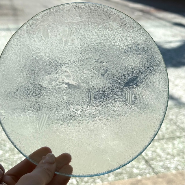 【受注生産】レトロガラス丸皿M