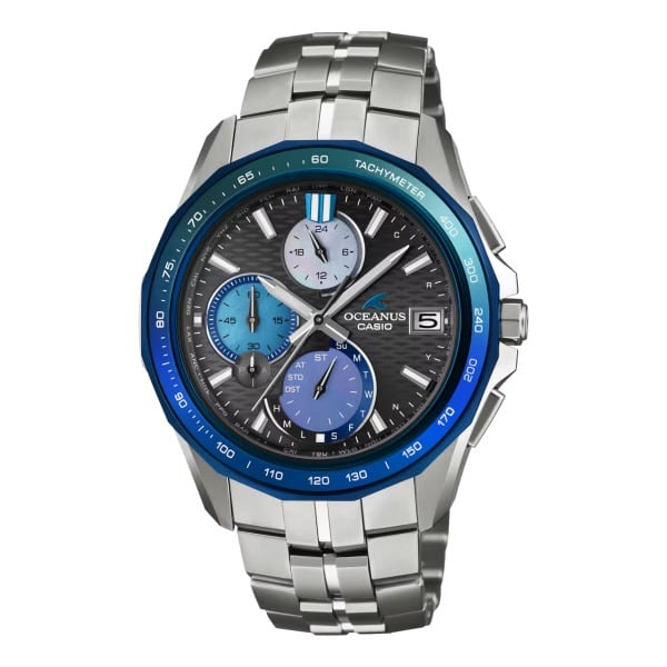 【人気商品】国内正規品 CASIO OCEANUS カシオ オシアナス Manta 世界限定1,300本 阿波藍 電波時計 日本製 メンズ腕時計 OCW-S7000AP-1AJF