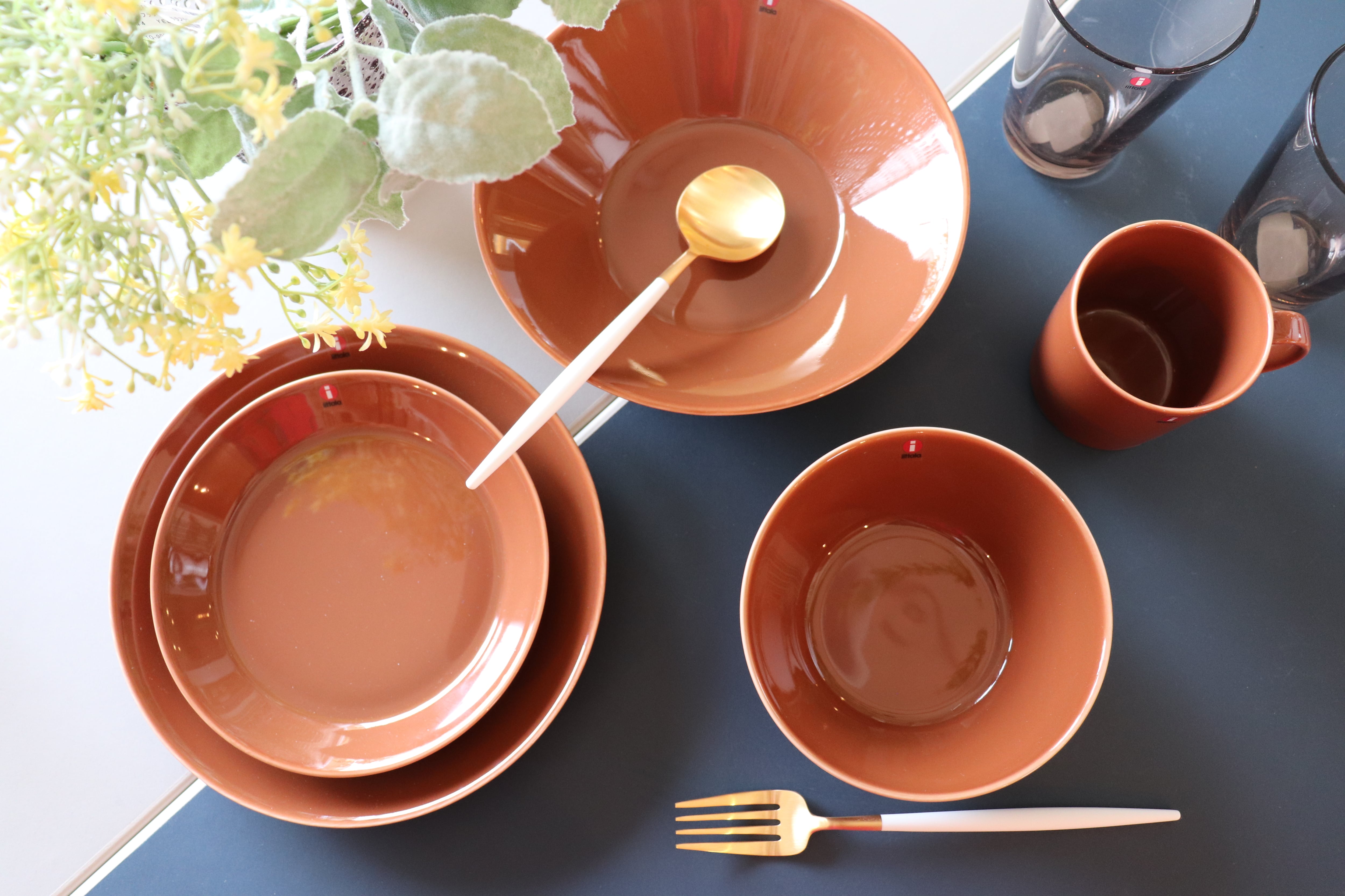 新品　イッタラ ティーマ 21cmプレート ブラウン　5枚セット イッタラ ティーマ プレート 21cm ヴィンテージブラウン / iittala