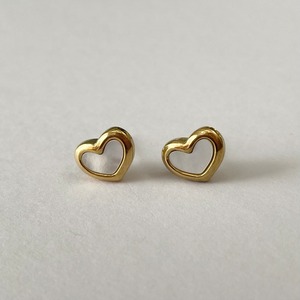 shell heart pierce ステンレスピアス