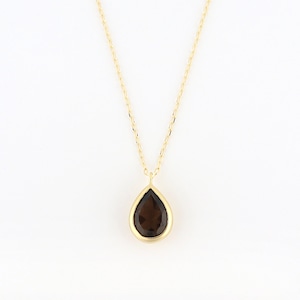 Naturel smoky quartz necklace