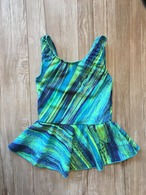 キッズ 水着 70cm 女の子 ベビー キッズ 水着 ライムグリーン イエロー ワンピース