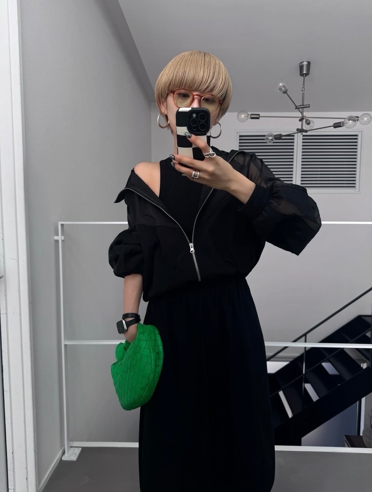 カップ付テレコアメスリtank/ブラック