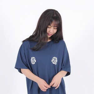  ROSE Oversize T-shirt　(ネイビー)