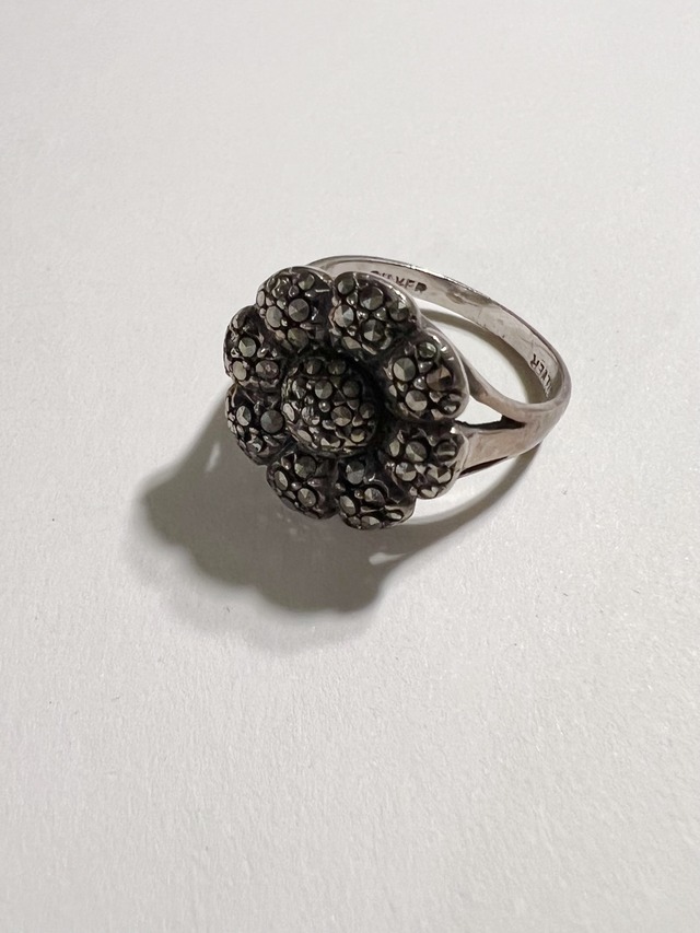 【13号】Vintage England 925 silver flower ring ( ヴィンテージ  イギリス  シルバー フラワー  指輪 リング )