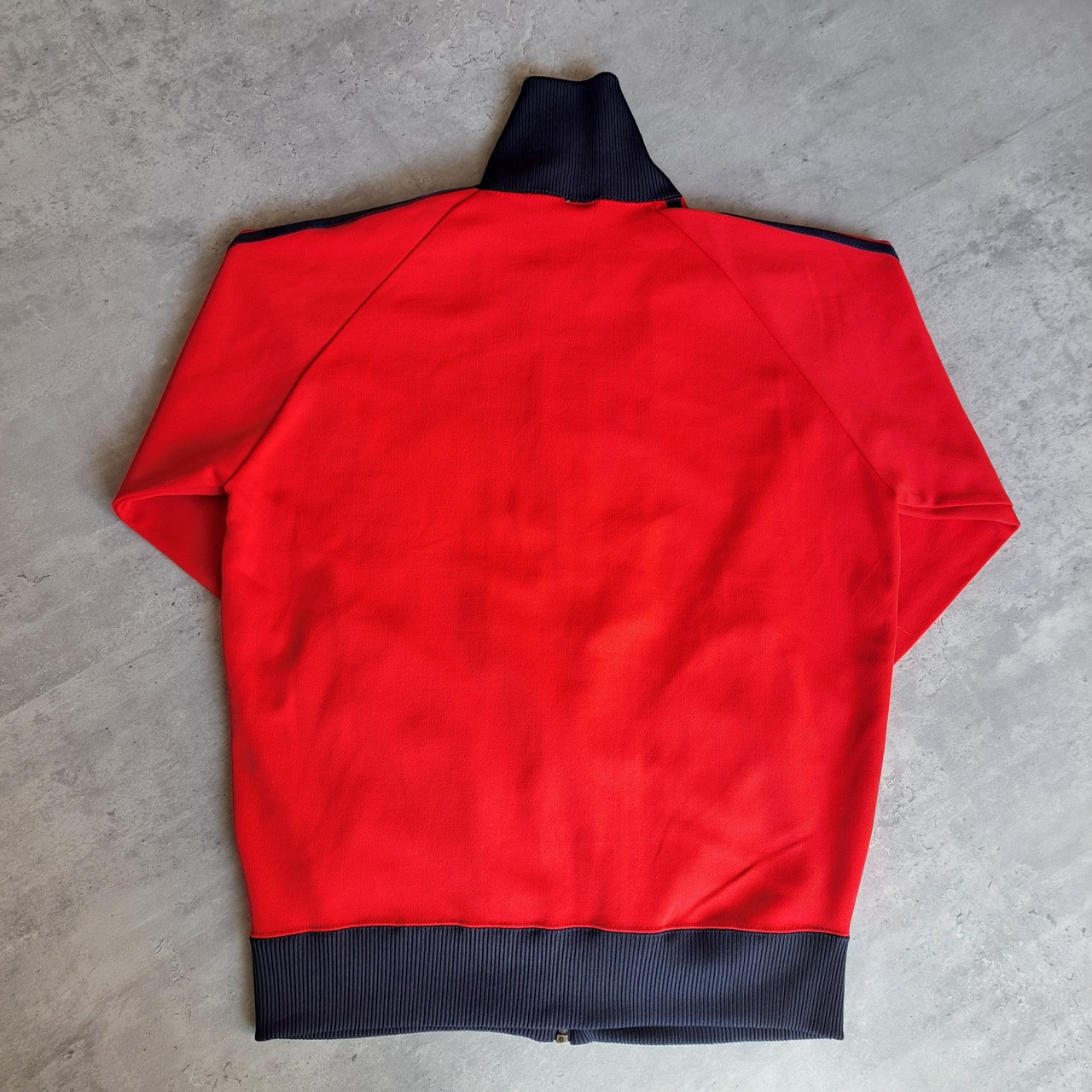 70s 赤 デサント 西ドイツタグ Adidas トラックジャケット L