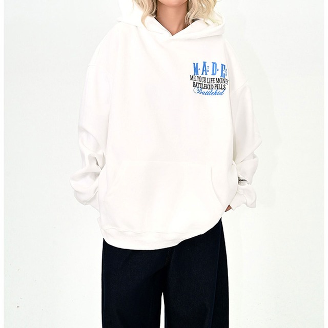 バトルキッドロゴパッチパーカー 2col R01043