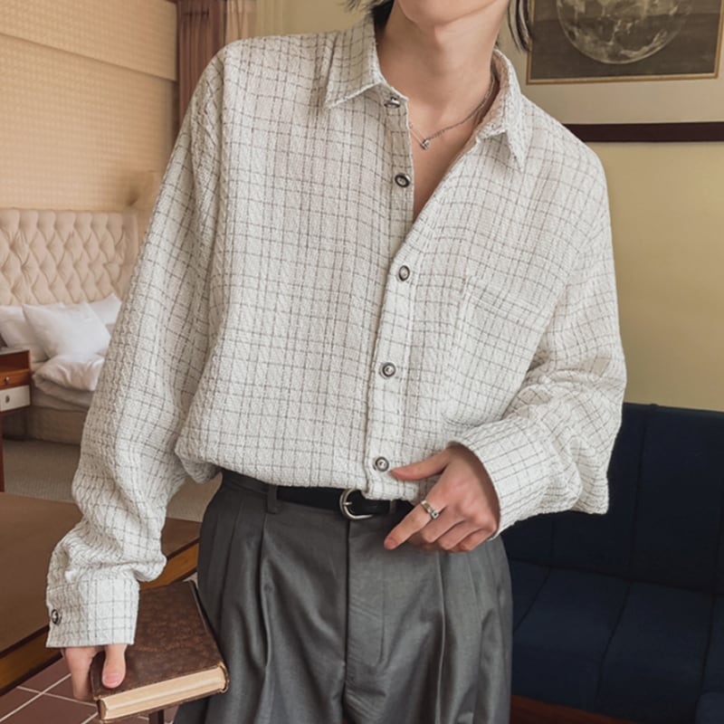 モードライン チェックシャツ 2カラー LB1535