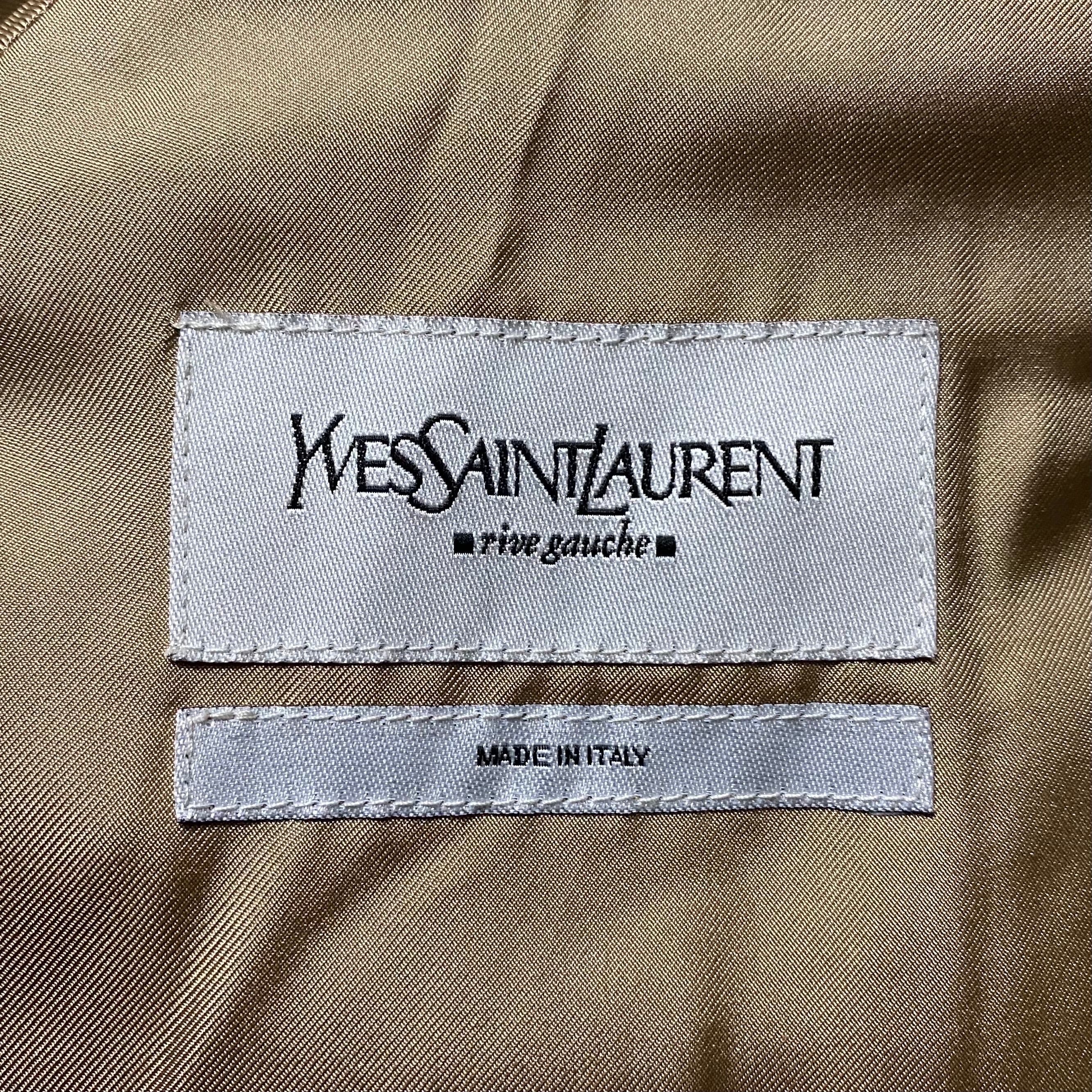 YVES SAINT LAURENT RIVE GAUCHE safari jacket designed by Stefano 