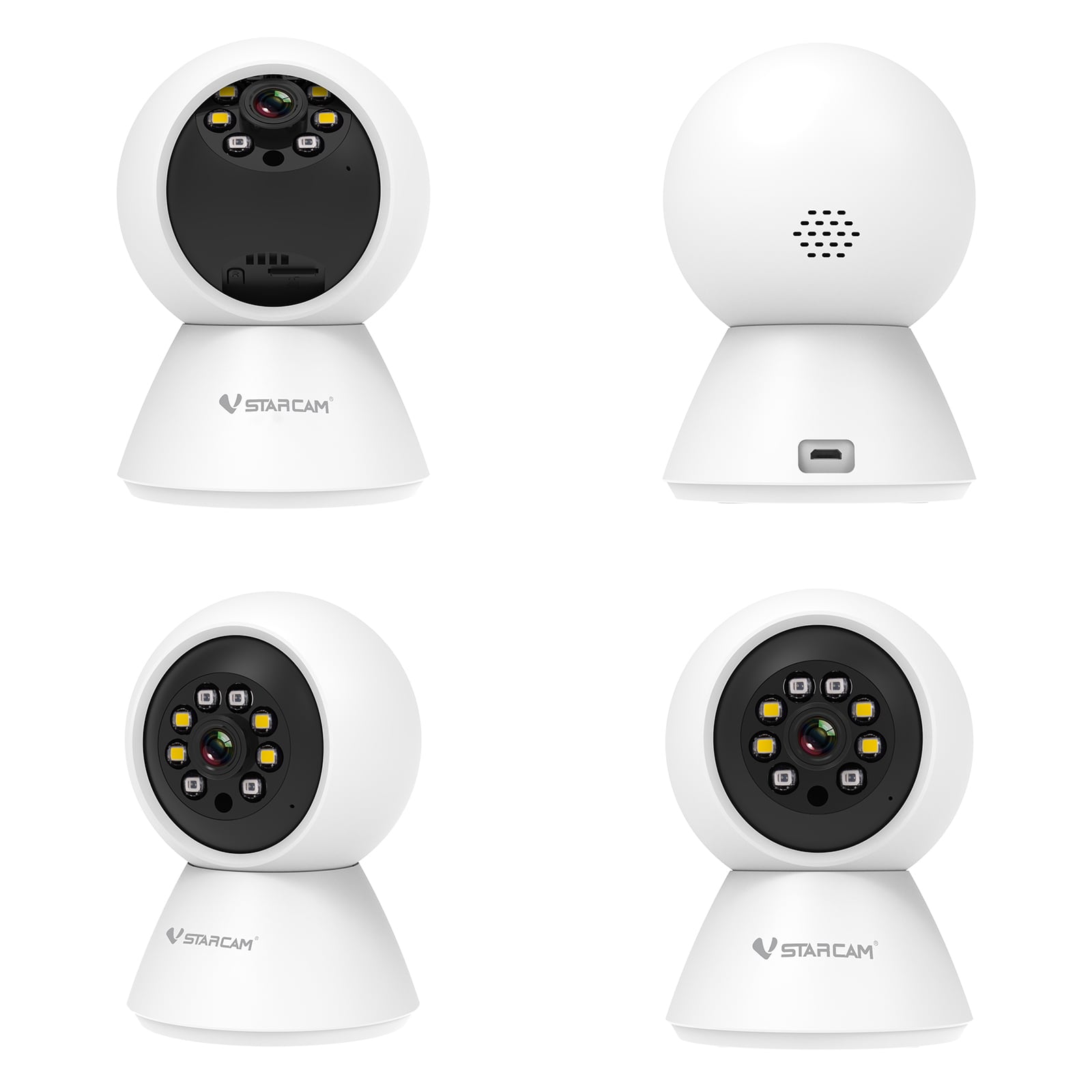 防犯カメラ C991 見守りカメラ パンチルト WiFi対応 ペットカメラ 双方