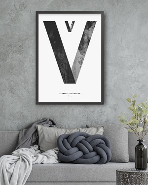 アートポスター / ALPHABET COLLECTION：V　eb081v