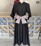 ワイドリボンkariyushiワンピース black