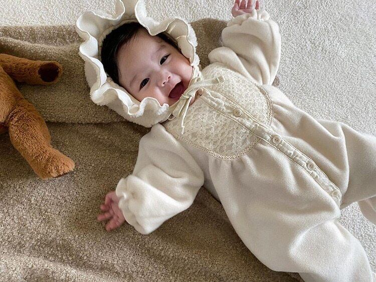 あったかドレスロンパース♡