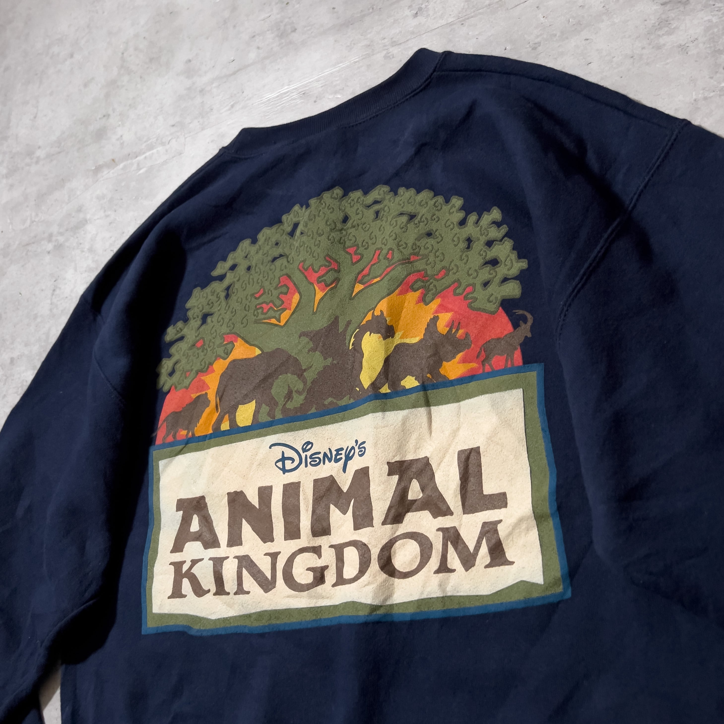 90s “DISNEY” animal kingdom sweat shirt made in usa 90年代 ...