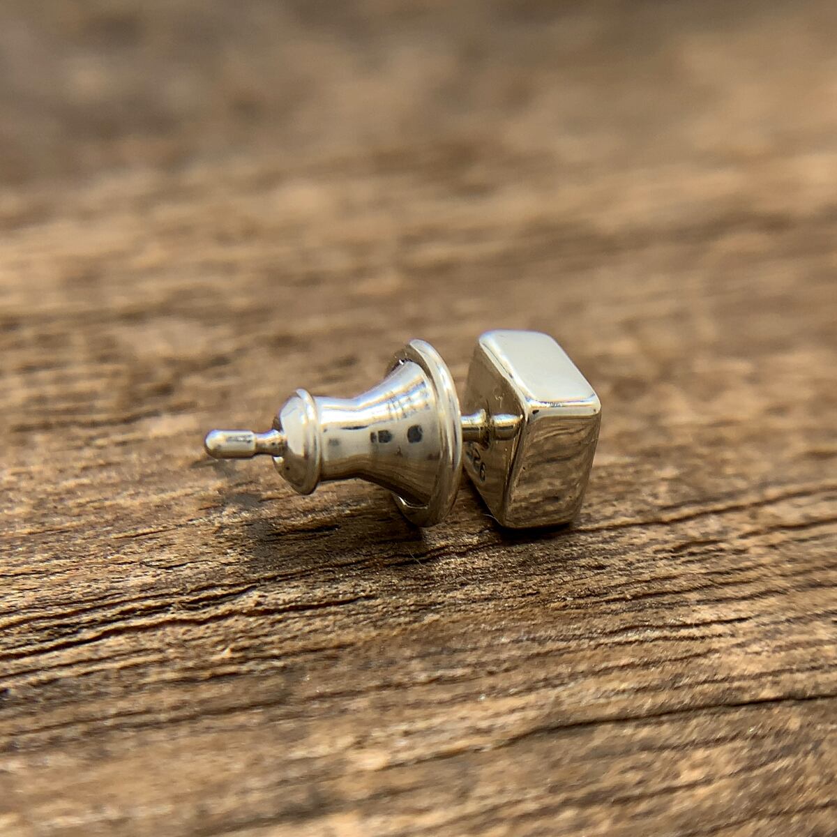 クリア メンズピアス シルバー925 片耳用 セカンドピアス pe53 | Pay ID