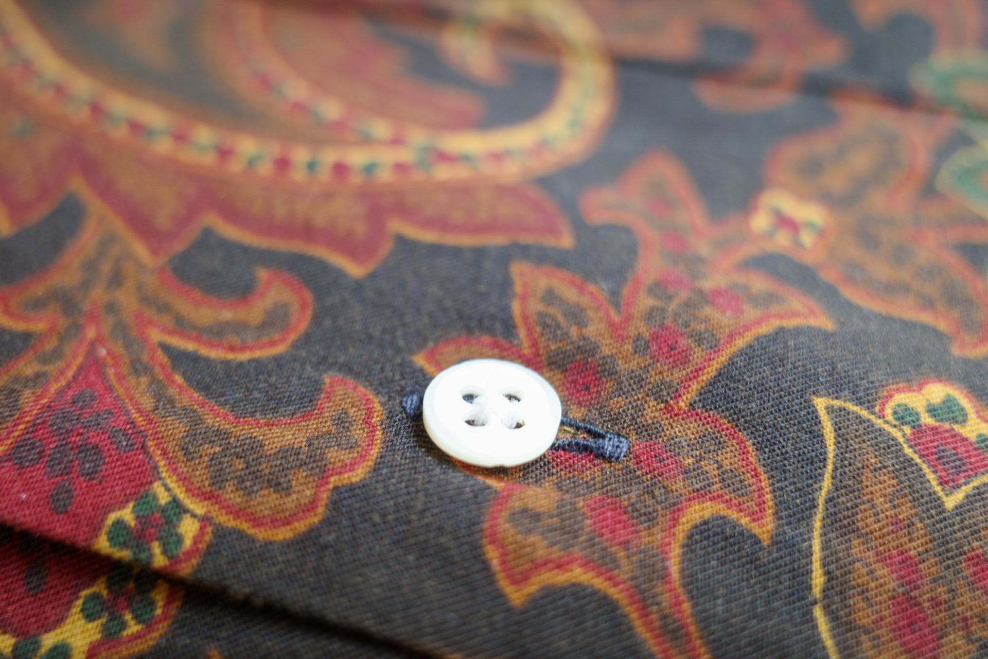 極美品】80s Ralph Lauren special rayon shirt big size L/S Paisley