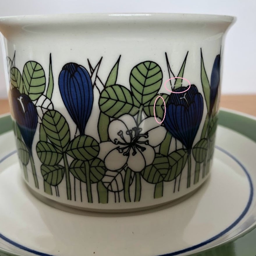 アラビア クロッカス ARABIA Krokus ティーカップ＆ソーサー②