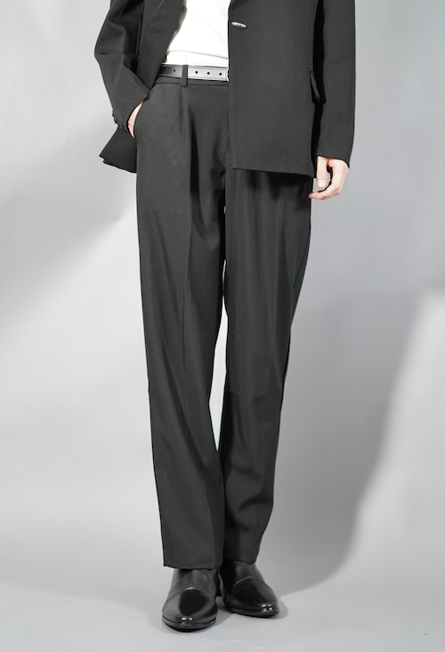 【ALUDE SELECT】tapered easy slacks（2color）