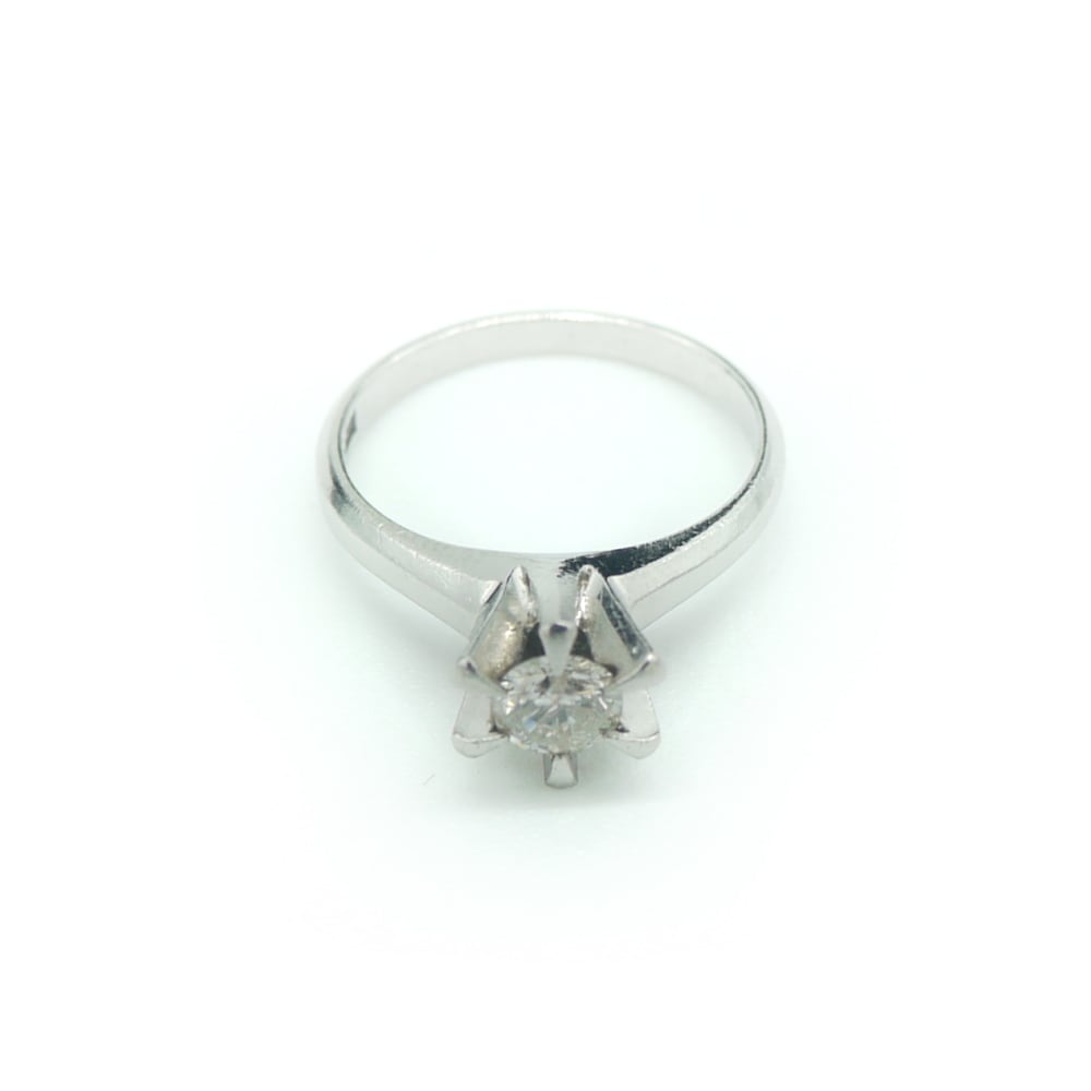 Pt900 ダイヤモンド 立爪リング プラチナ 指輪 13号 Y02896 | 大和屋