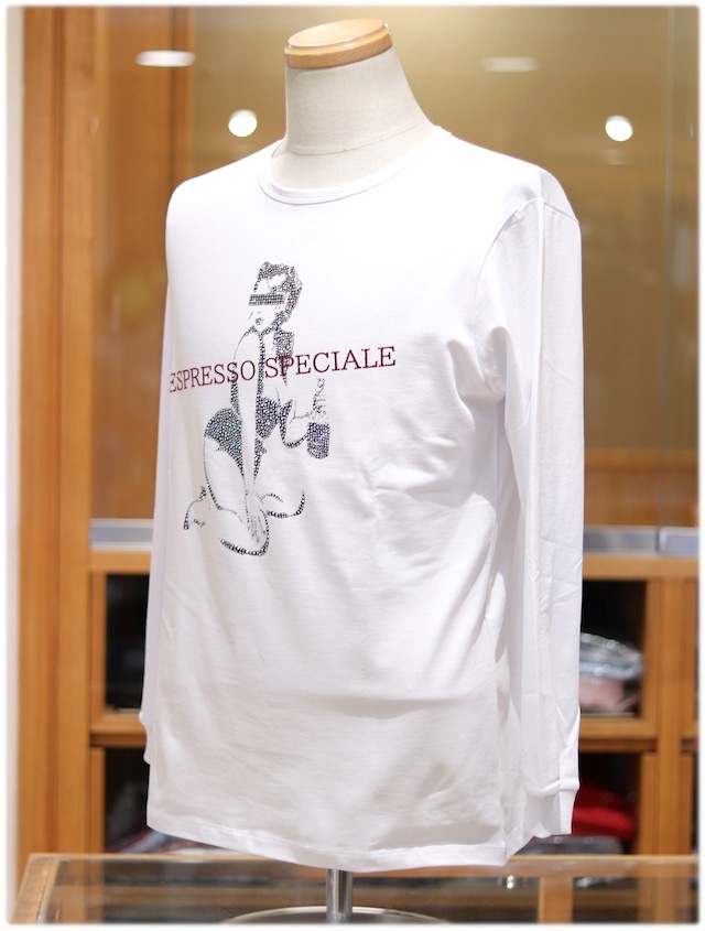 USUALIS collection　　　　　　　　 　ｳｻﾞﾘｽｺﾚｸｼｮﾝ　　- Italy - 　　  　 ｸﾙｰﾈｯｸ 長袖Tｼｬﾂ［ ﾘﾗｯｸｽｼﾙｴｯﾄ ］　　U9978M