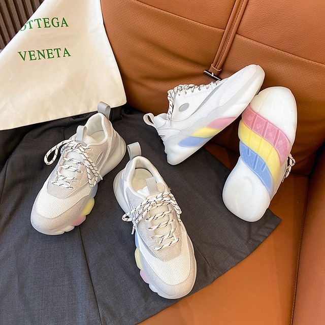 レディーススプリングクロスストラップ カジュアルソリッド カラー 靴 シューズ 春物 ソリッドカラー フェイクシューズ8599040517