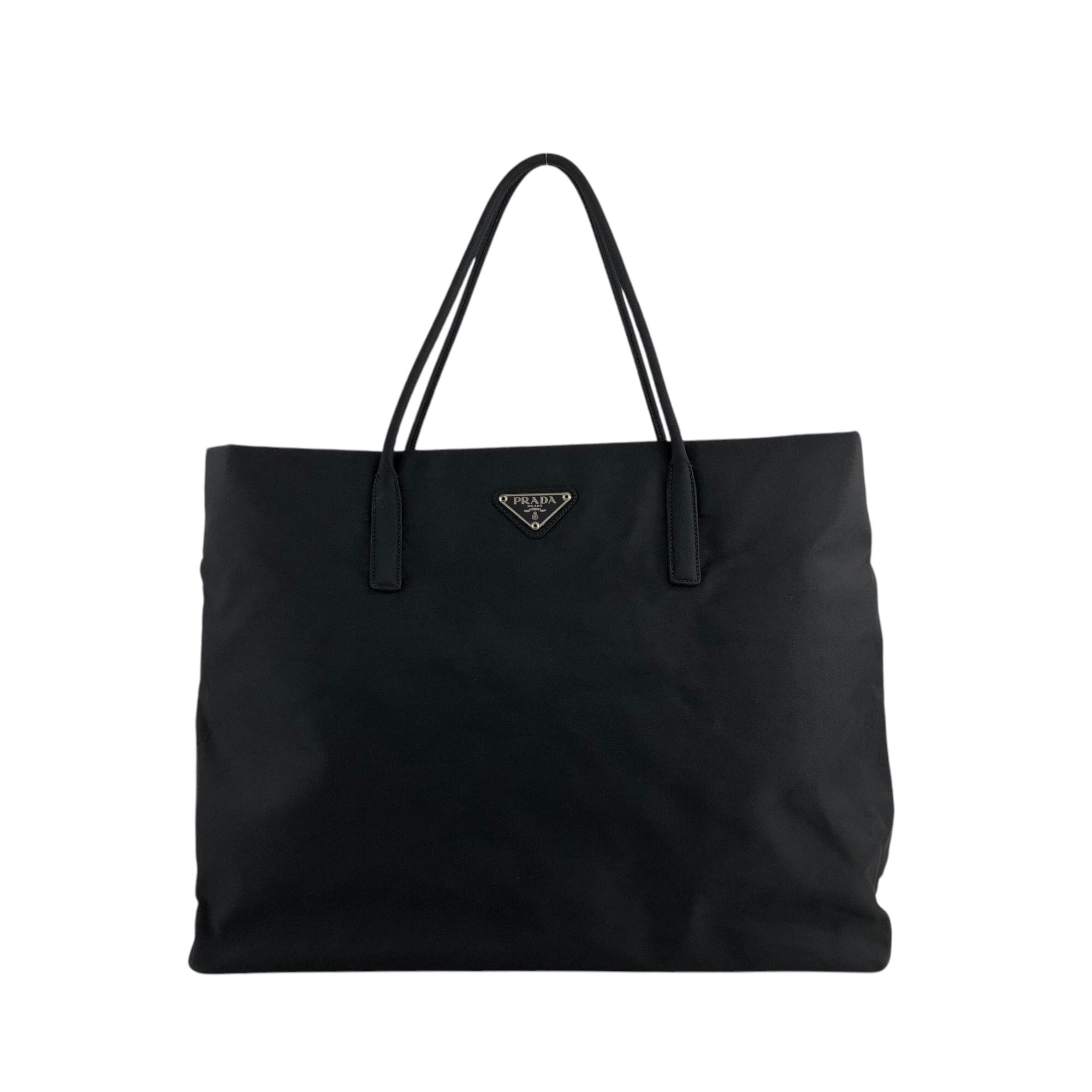 PRADA プラダ トートバッグ ブラック トライアングルロゴ ナイロン