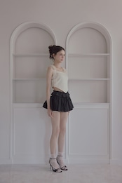 Double lace skirt pants
