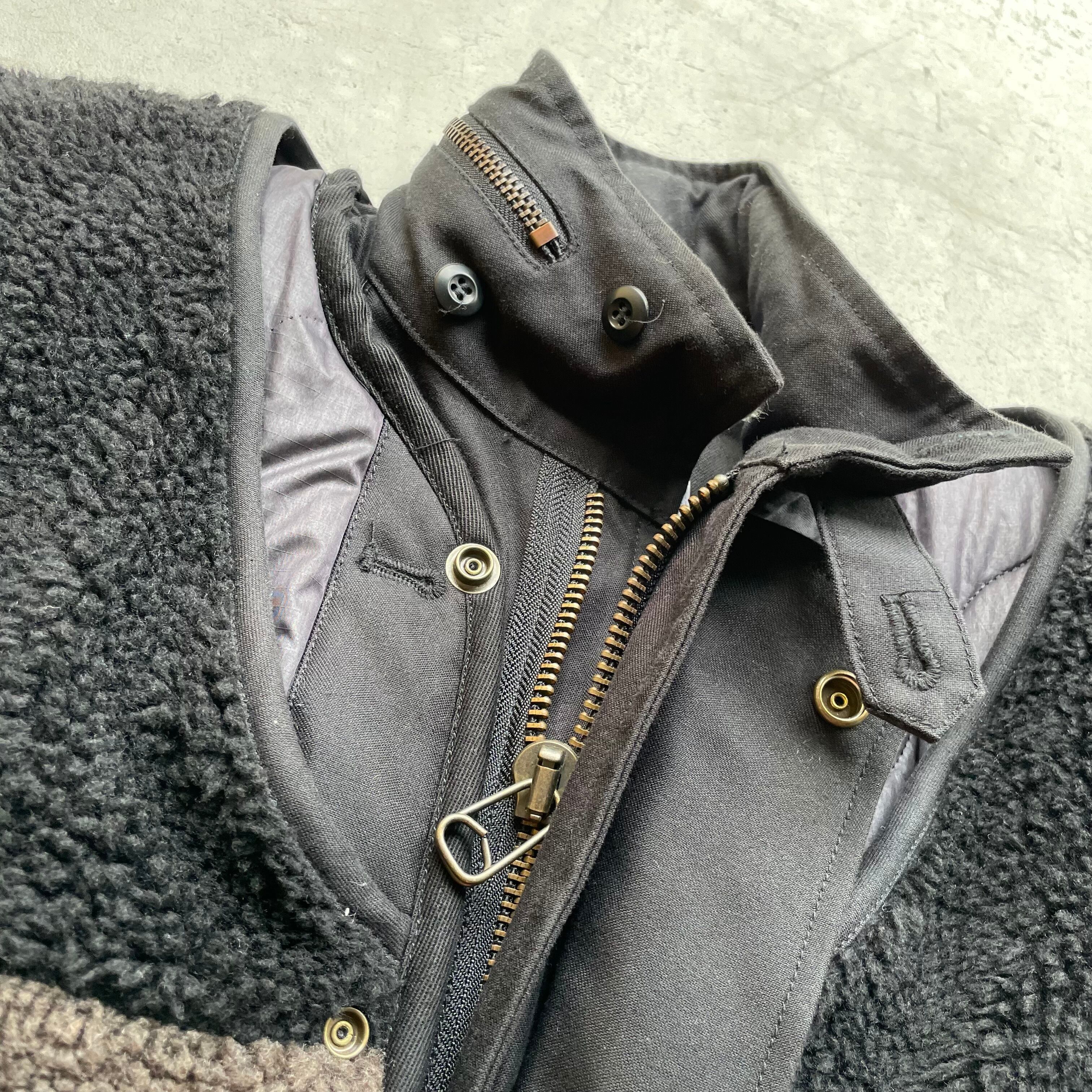 FACETASM/M-65 layered boa jacket primaloft ファセッタズム ボアジャケット プリマロフト