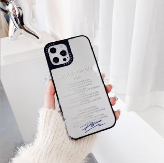 Iphone12 11 アイフォンケース スマホケースミラー 英字 大人 可愛い 鏡 韓国 アパレル 雑貨 スマホケース レディースファッション専門店 Obolo