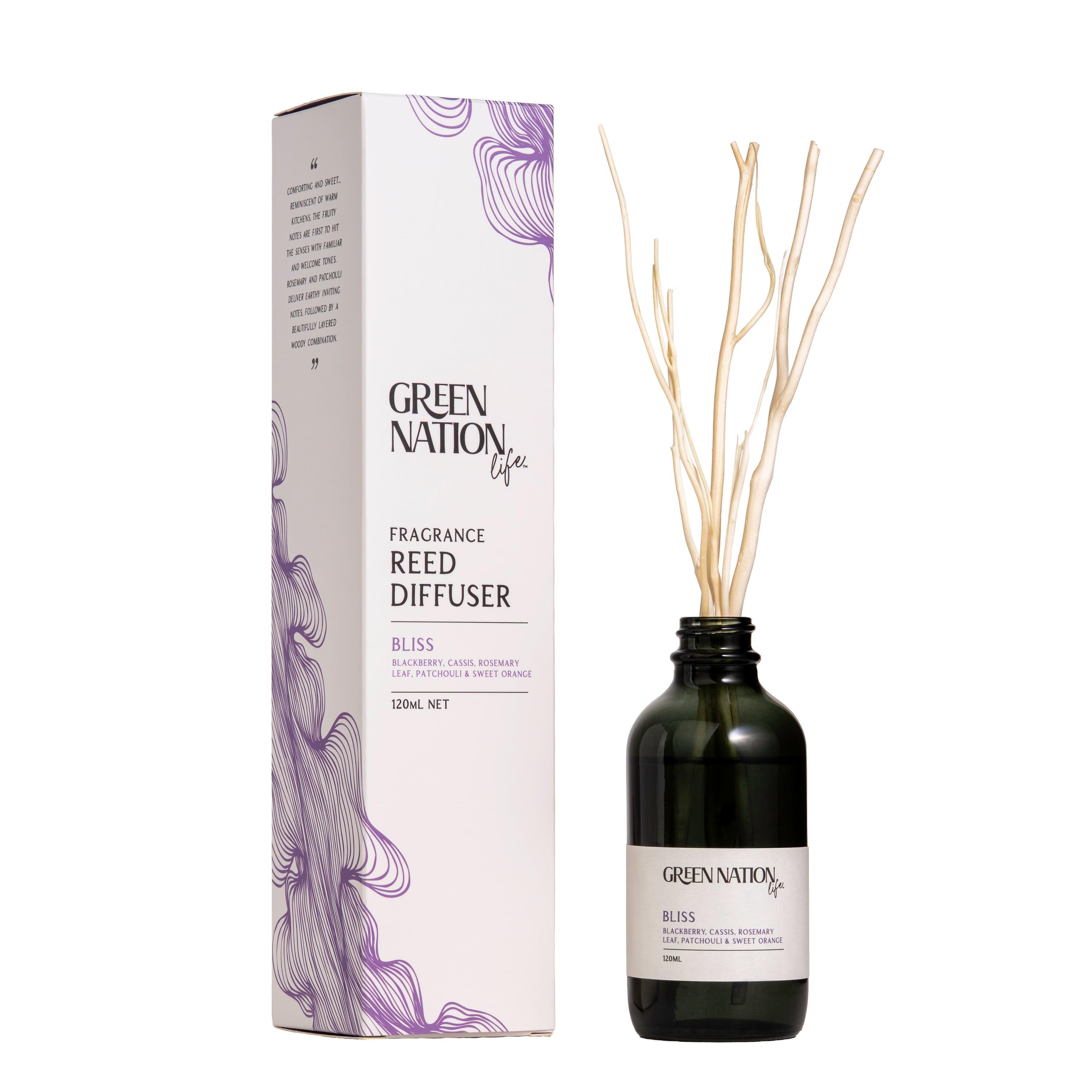 リードディフュザー120ml ブリス（ブラックベリー＆パチョリ）GN020300