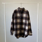 【受注予約：10月上旬入荷予定】フランネル微起毛オーバーシャツJK/モカ