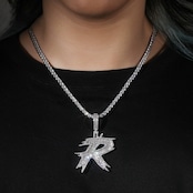 2色 A~Zアルファベット ペンダントネックレス W249