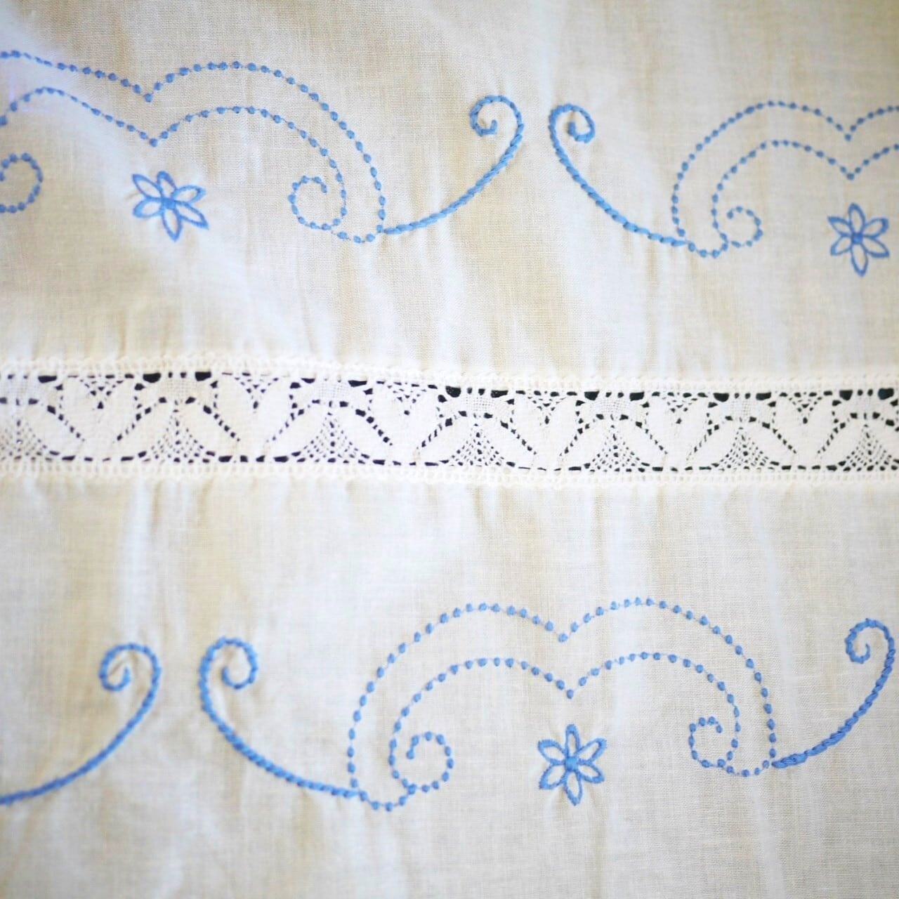 ブルーワーク刺繍エプロン ディアンドル ドイツ