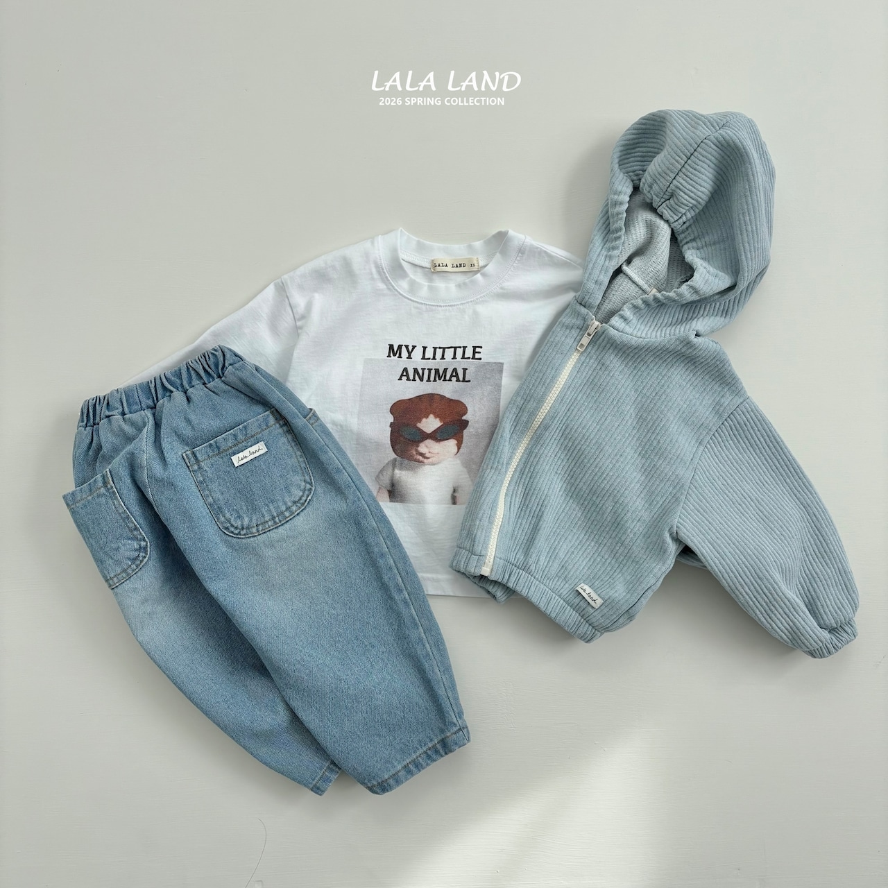 LALALAND 26/SS (Kids)Lala washing denim