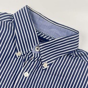 TOMMY HILFIGER トミーヒルフィガー Luxury shirt ストライプ BD ボタンダウン 長袖シャツ M/ メンズ