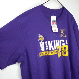 NFL　フットボール　Tシャツ　半袖　チームアパレル　バイキングス　紫　XL