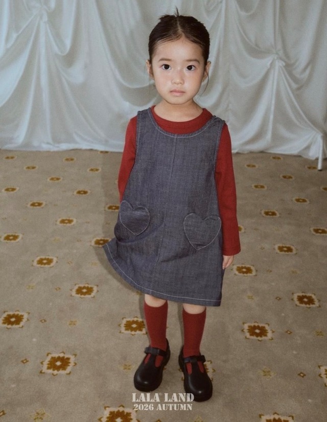〚予約〛Heart pocket one piece <kids>