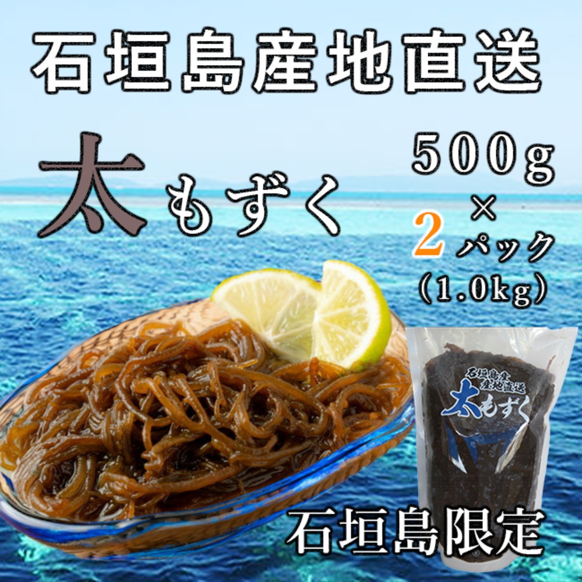 500ｇ×2パックセット1.0kg！歯応えバツグンとっても美味しい石垣島産地