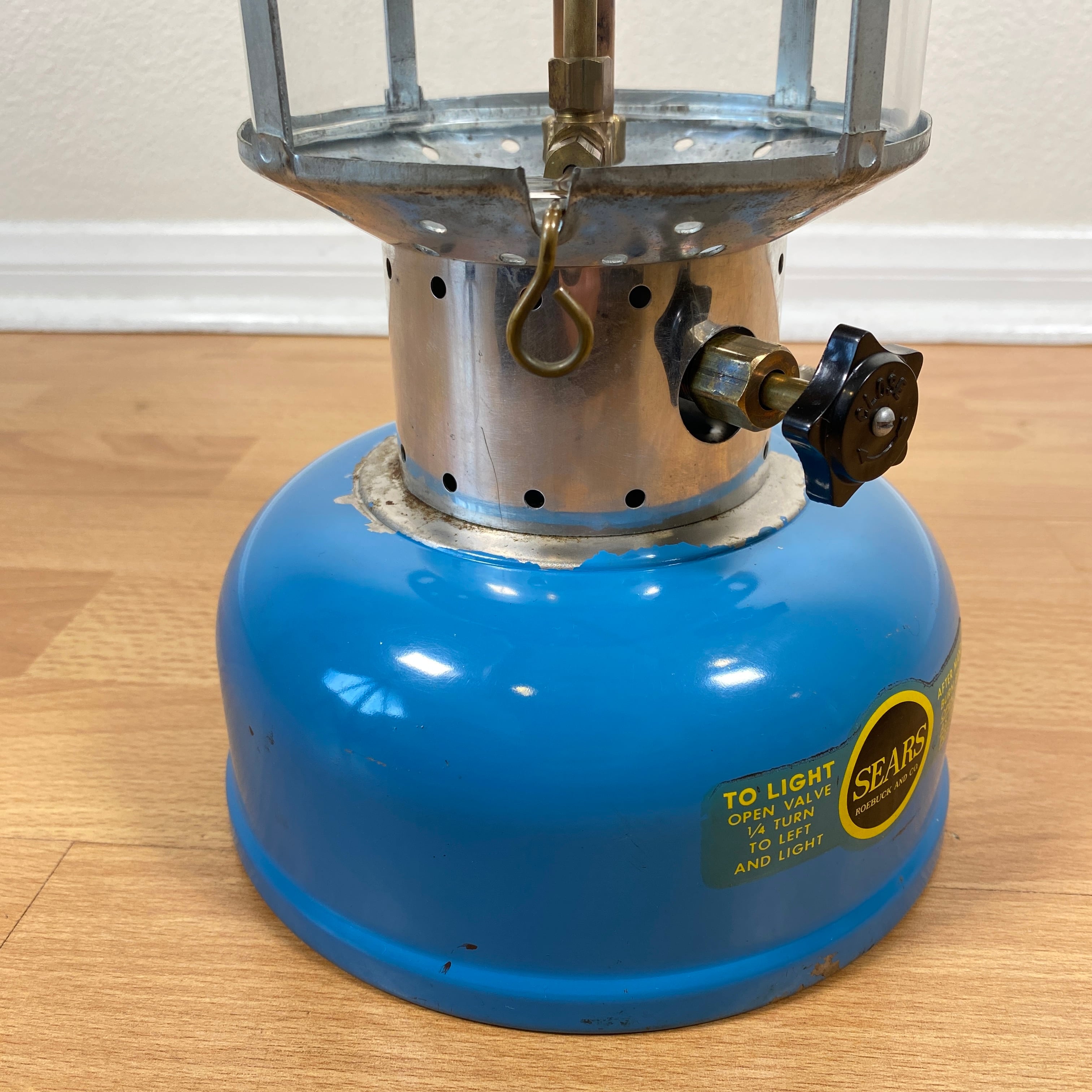 美品・希少 Coleman Searsランタン 青 1967年1月(K170) 美品・希少 Coleman Searsランタン 青 1967年1月(K170)