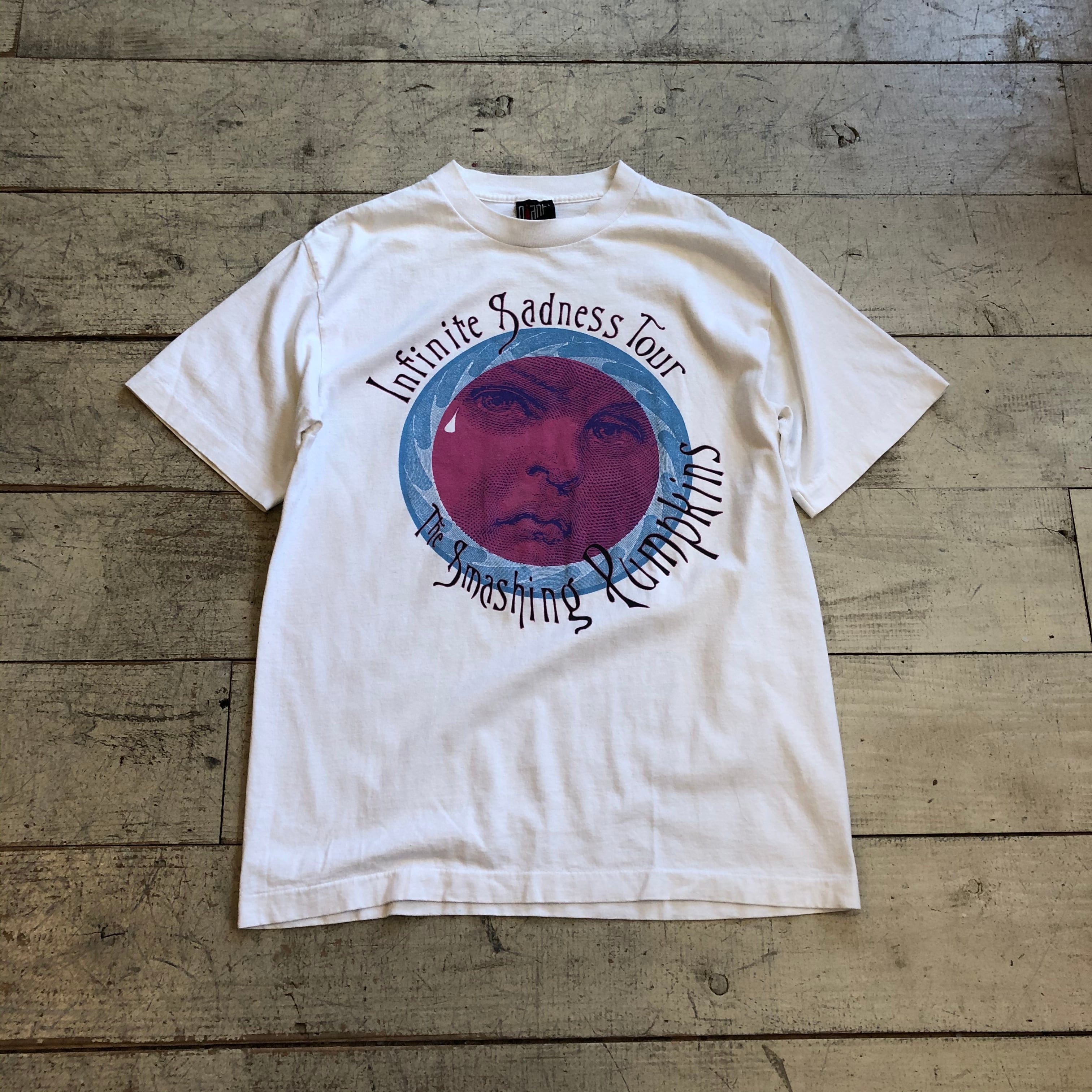 【US限定】The Smashing Pumpkins ビンテージ風Tシャツ 白