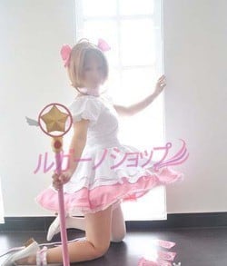 カードキャプターさくら☆木之本桜（きのもと さくら）　OP3ドレス　コスプレ衣装 cosplay コスチューム K5307 カードキャプターさくら 木之本桜（きのもと さくら） OP3ドレス