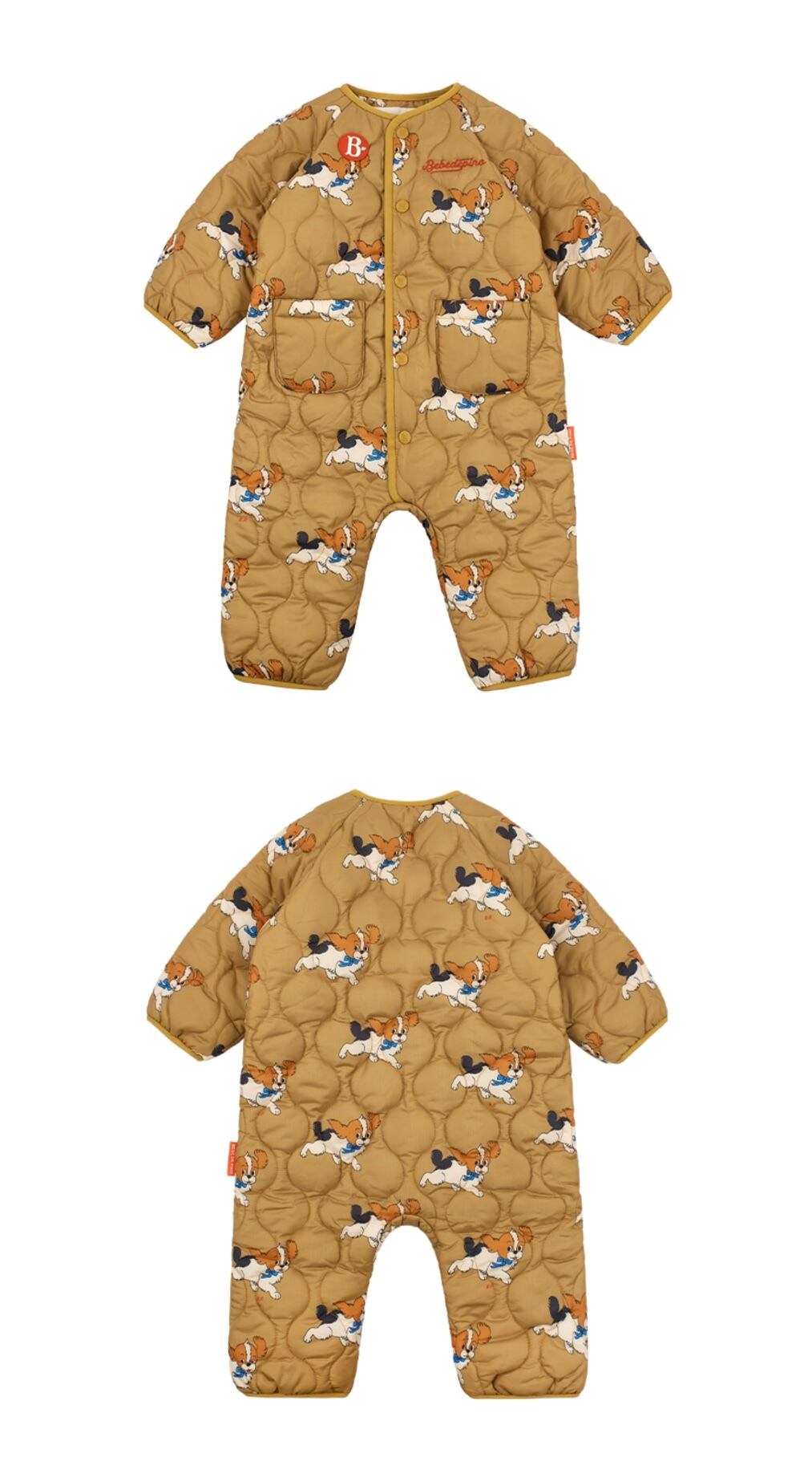 BEBE DE PINO] All over puppy baby quilted overall 正規品 韓国
