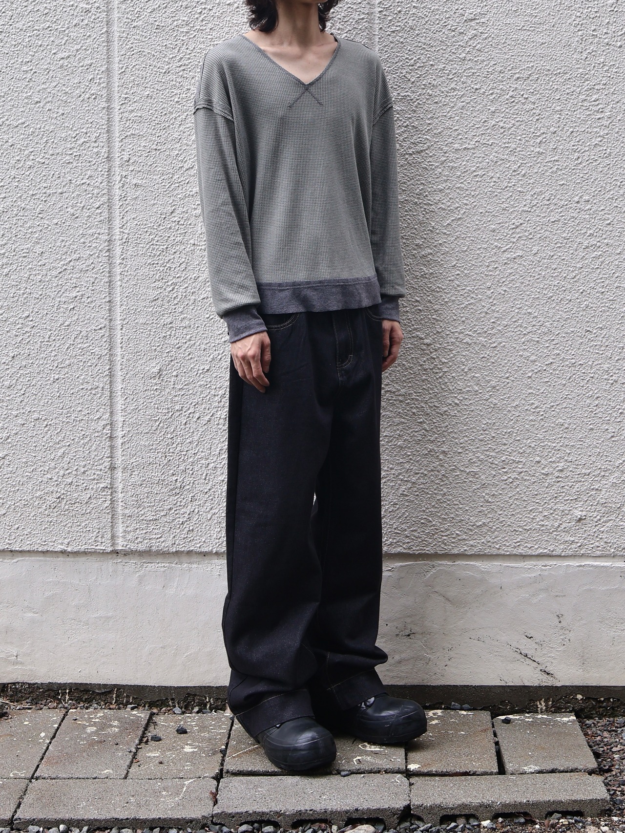 patchwork design thermal top