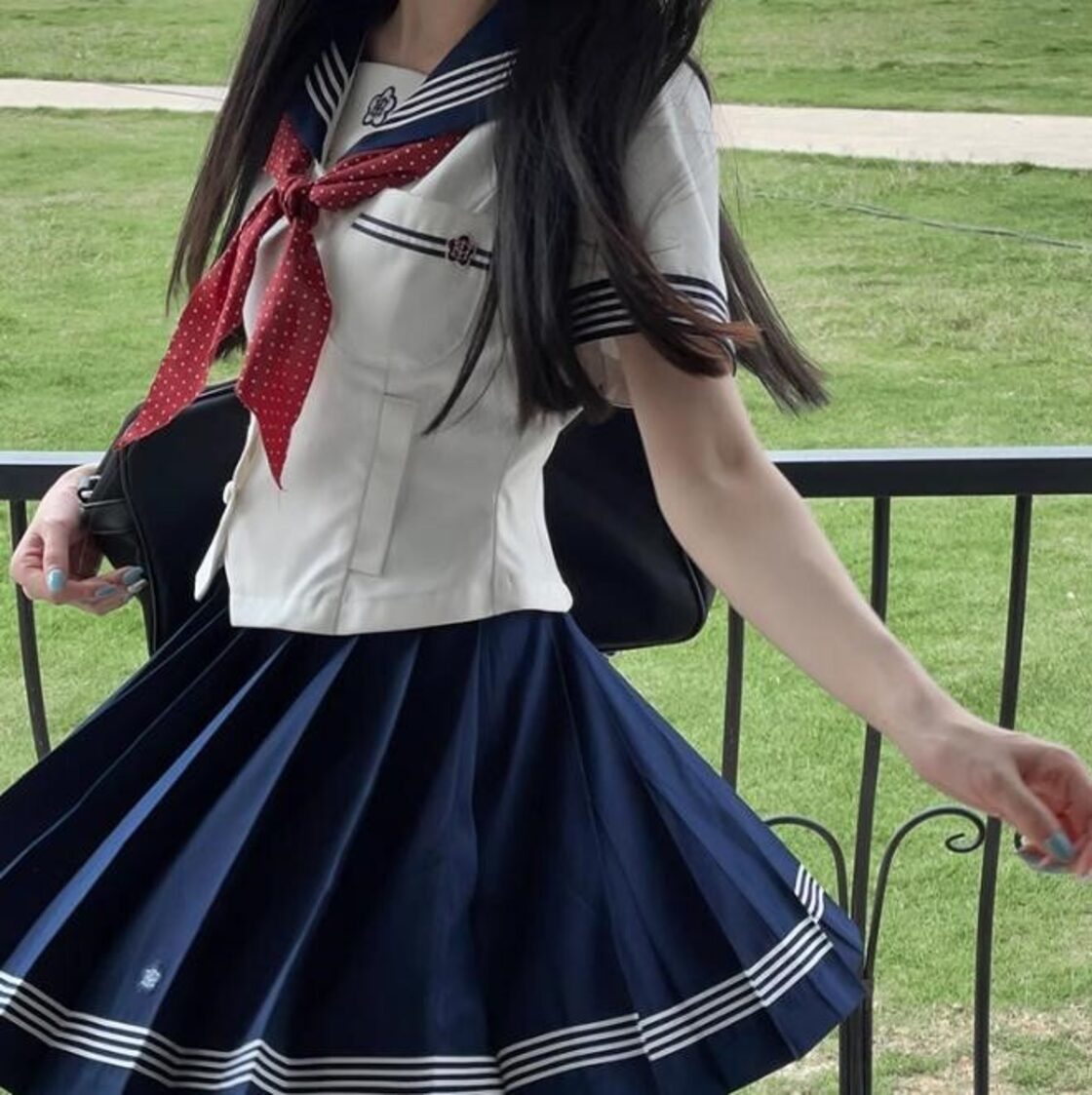 ゆめかわ♡ドット柄ネクタイセーラー服セット seifuku24 | PAY ID