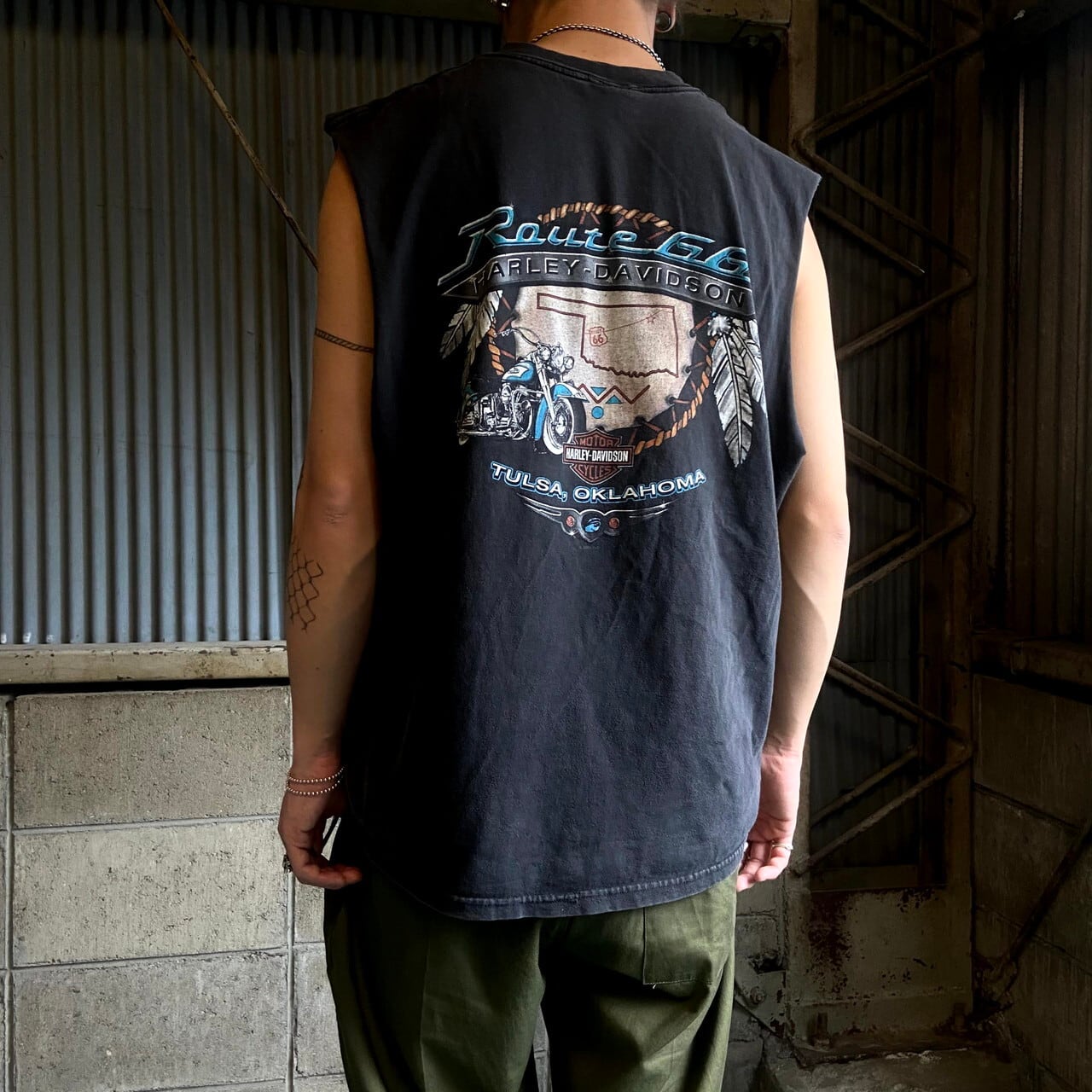 USA製 Harley-Davidson ハーレーダビッドソン フロントロゴ バック 