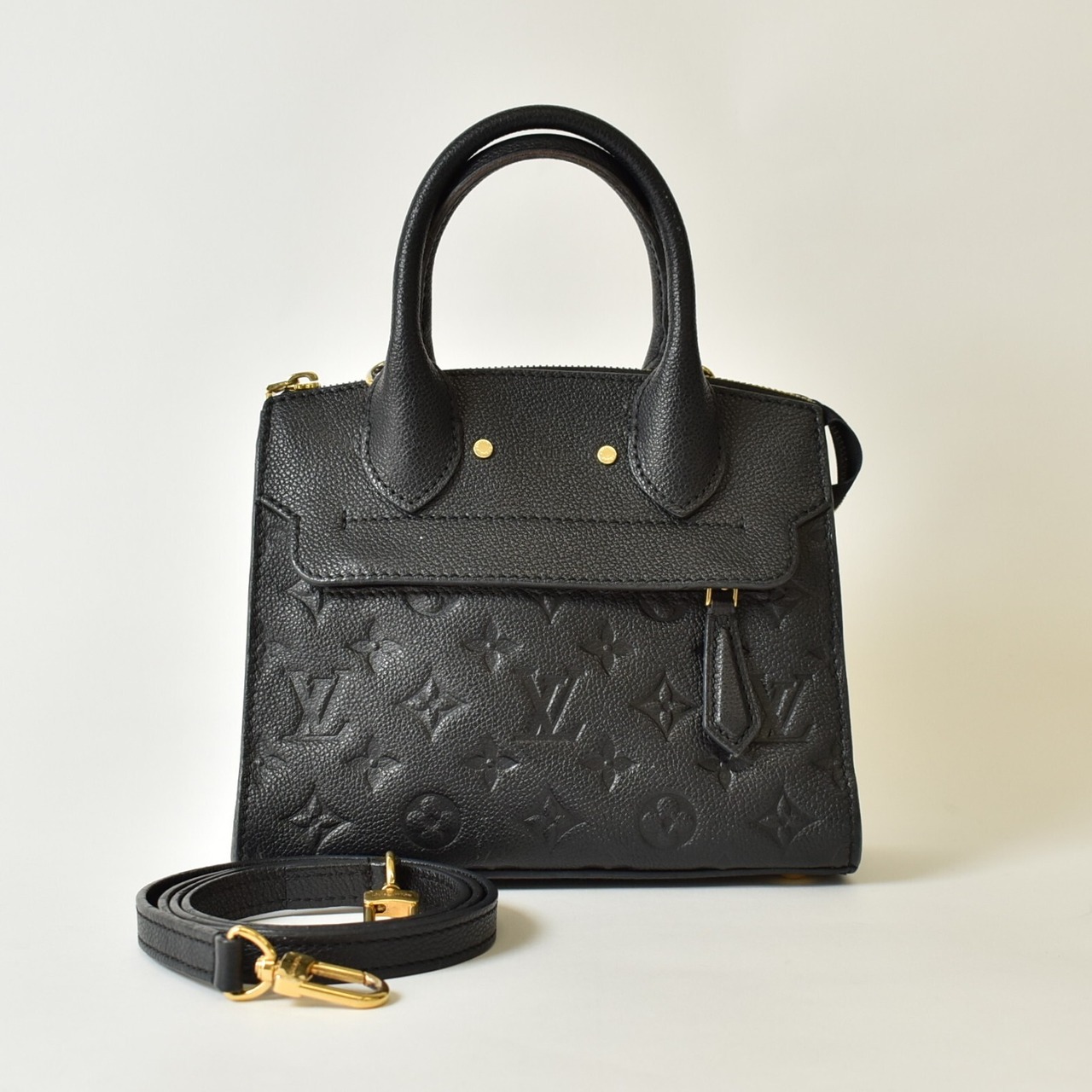 LOUIS VUITTON ルイヴィトン モノグラムアンプラント ポンヌフMINI M41743 ブラック