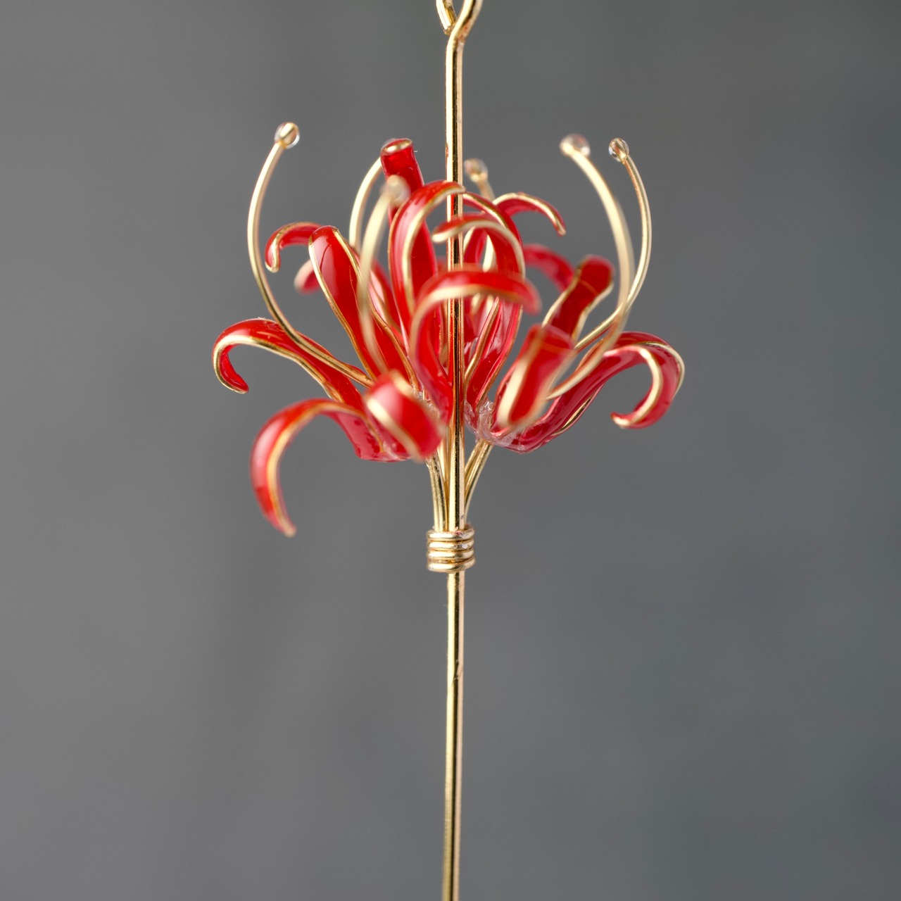 彼岸花 ーContourー | spider lily earrings