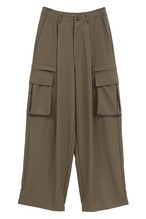 CLANE LOW WAIST POCKET CARGO PANTS