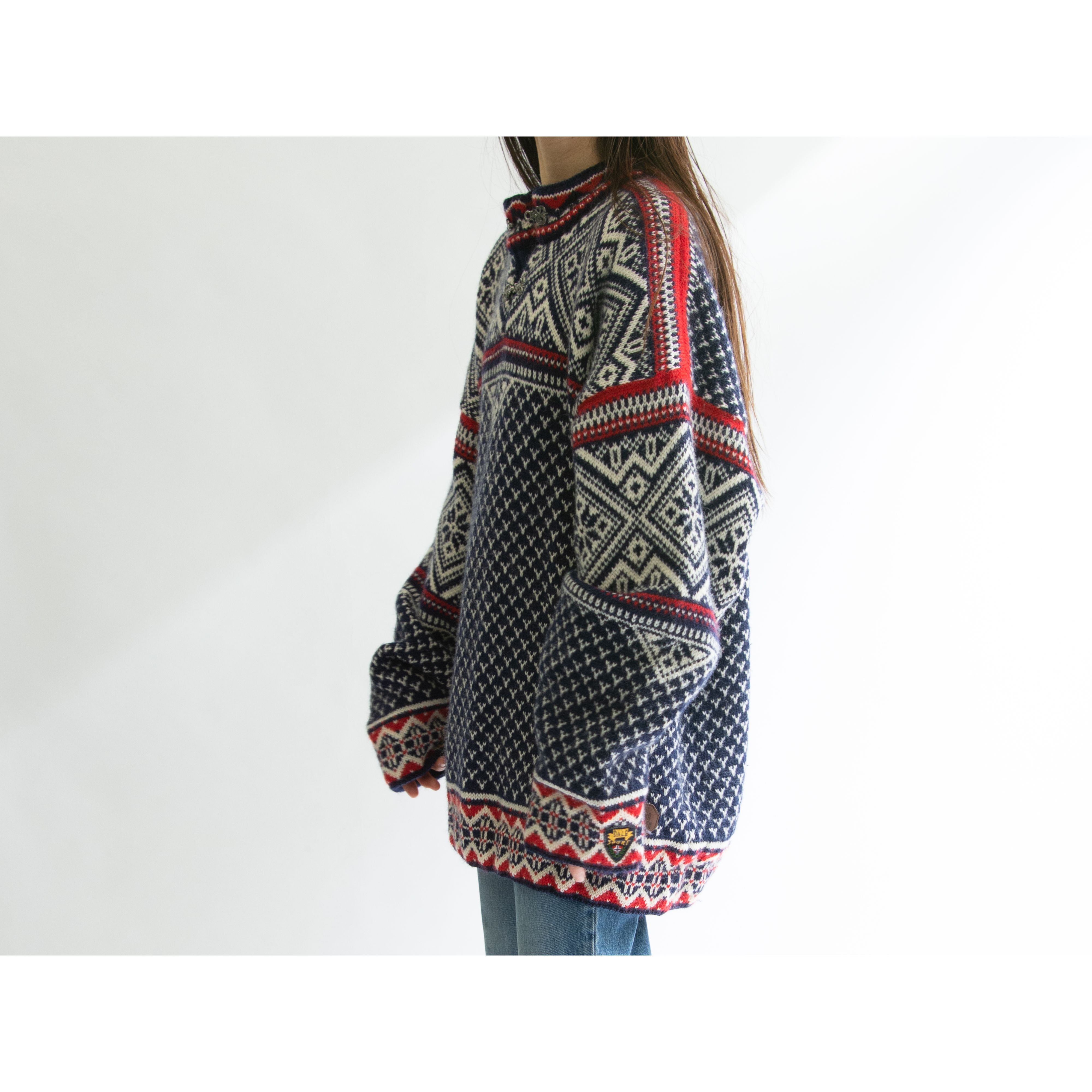 DALE OF NORWAY】Made in Norway 100% wool Nordic sweater 