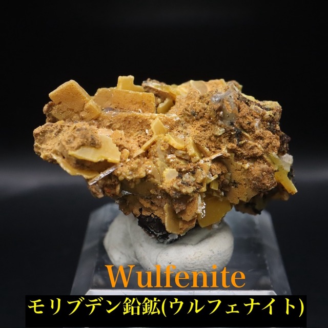 ネバダ州 モリブデン鉛鉱 ウルフェナイト 18.7g WF182 天然石 鉱物 原石